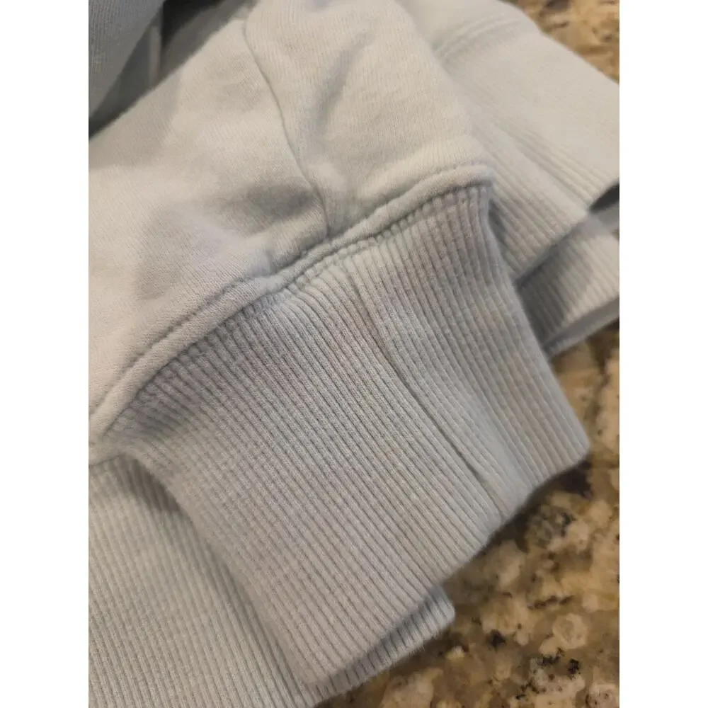 The North Face Women's Medium Hoodie Light Blue Pullover Sweatshirt Logo Graphic